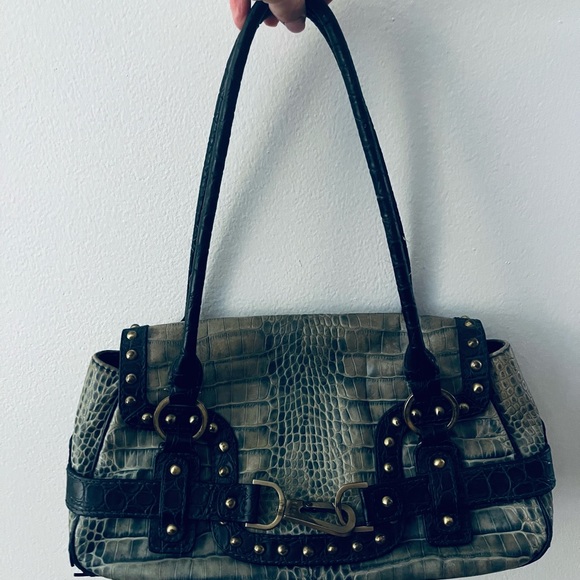 Rafe nyc handbag. Turquoise and navy alligator skin - Picture 6 of 10